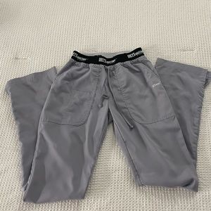 Grey’s Anatomy (Active) gray scrub bottoms.